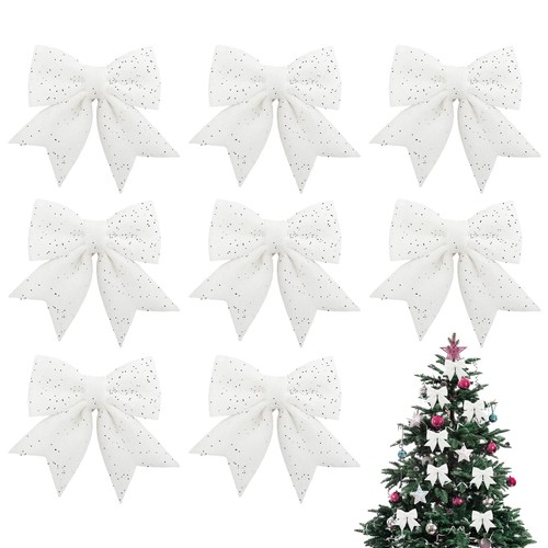 Weihnachtsbaumschmuck weiß 8 - weiß,,