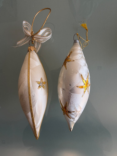 Christbaumanhänger creme - christbaumanhänger,