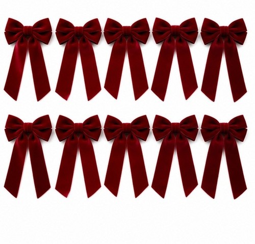 Stk schleife 15cm - 10, dunkelrot