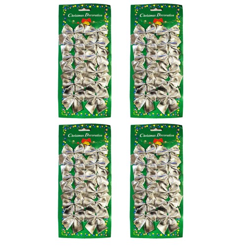 Schleifen 5cm silber - 48-72,