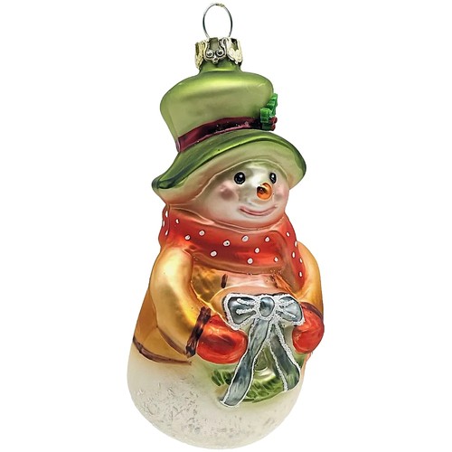 Schneemann mit schleife 10cm - 10cm,