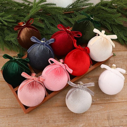 Samt schleife weihnachtskugel - schleife,