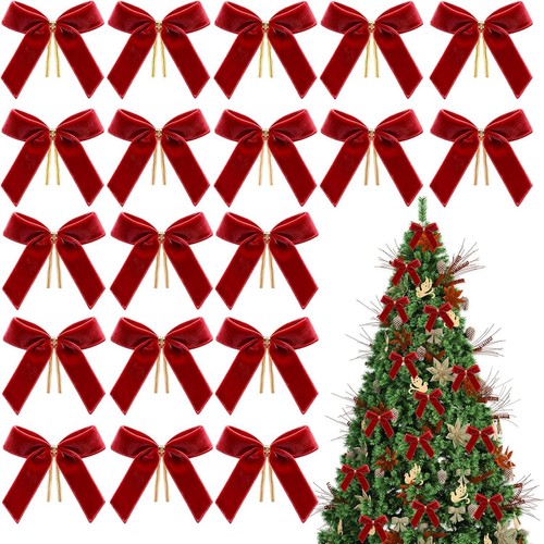 Weihnachtsbaum schleifen rot - weihnachtsbaum,