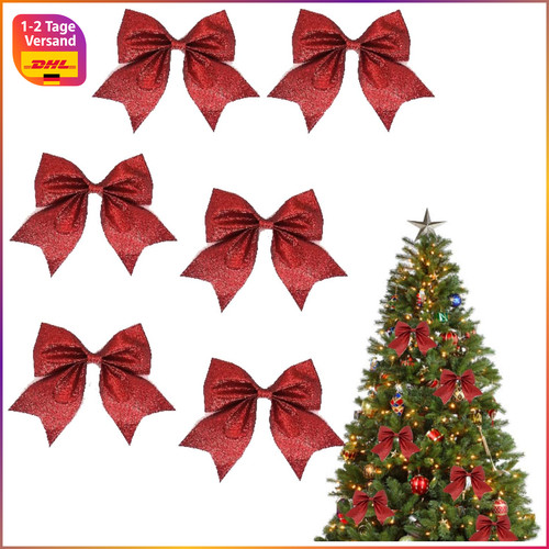 Weihnachtsbaum deko 6stk - weihnachtsbaum, rote