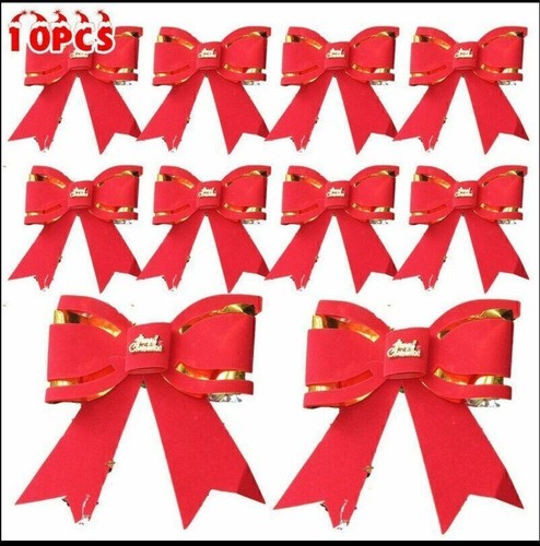 10x deko schleifen weihnachten - deko,